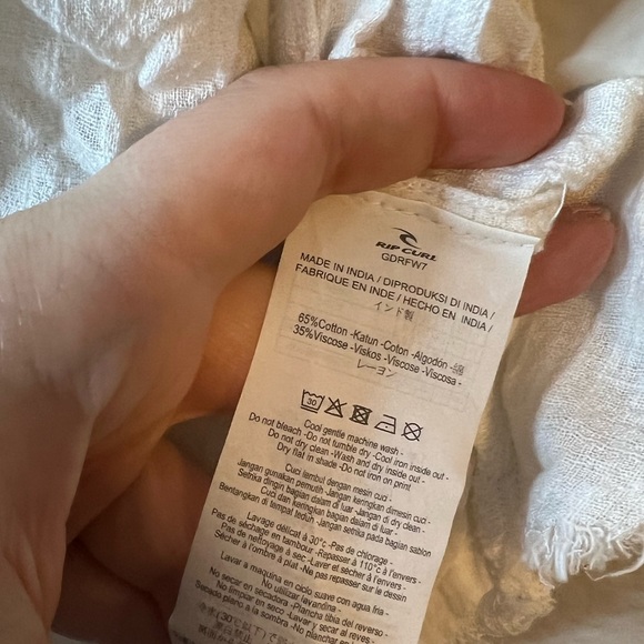 Rip curl White raw trim wrap short romper Small - Picture 7 of 7